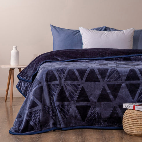 Luxury engraved blanket Double 1 pcs